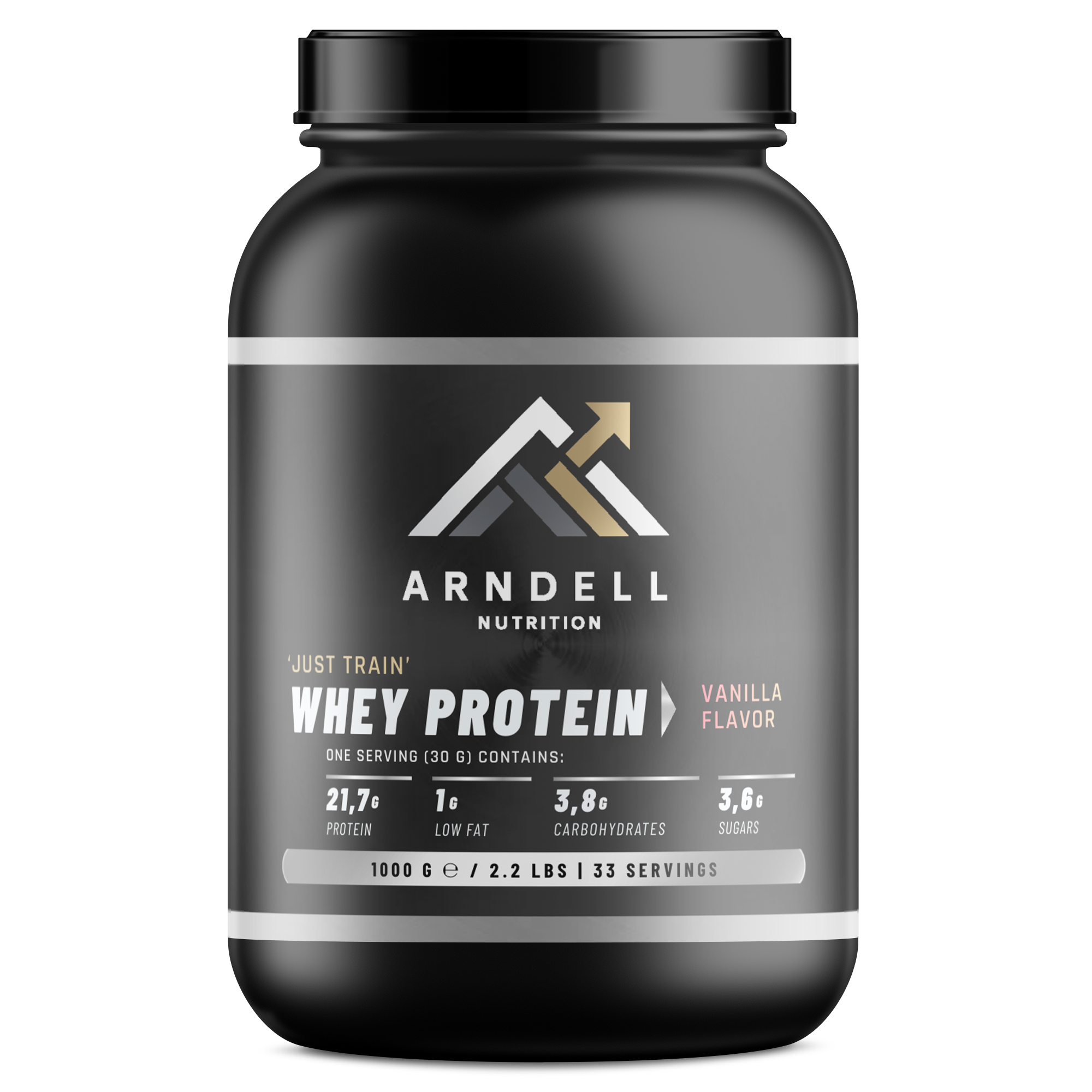Whey Protein Vanilla – 1 kg | 21,7g Eiwit per Serving