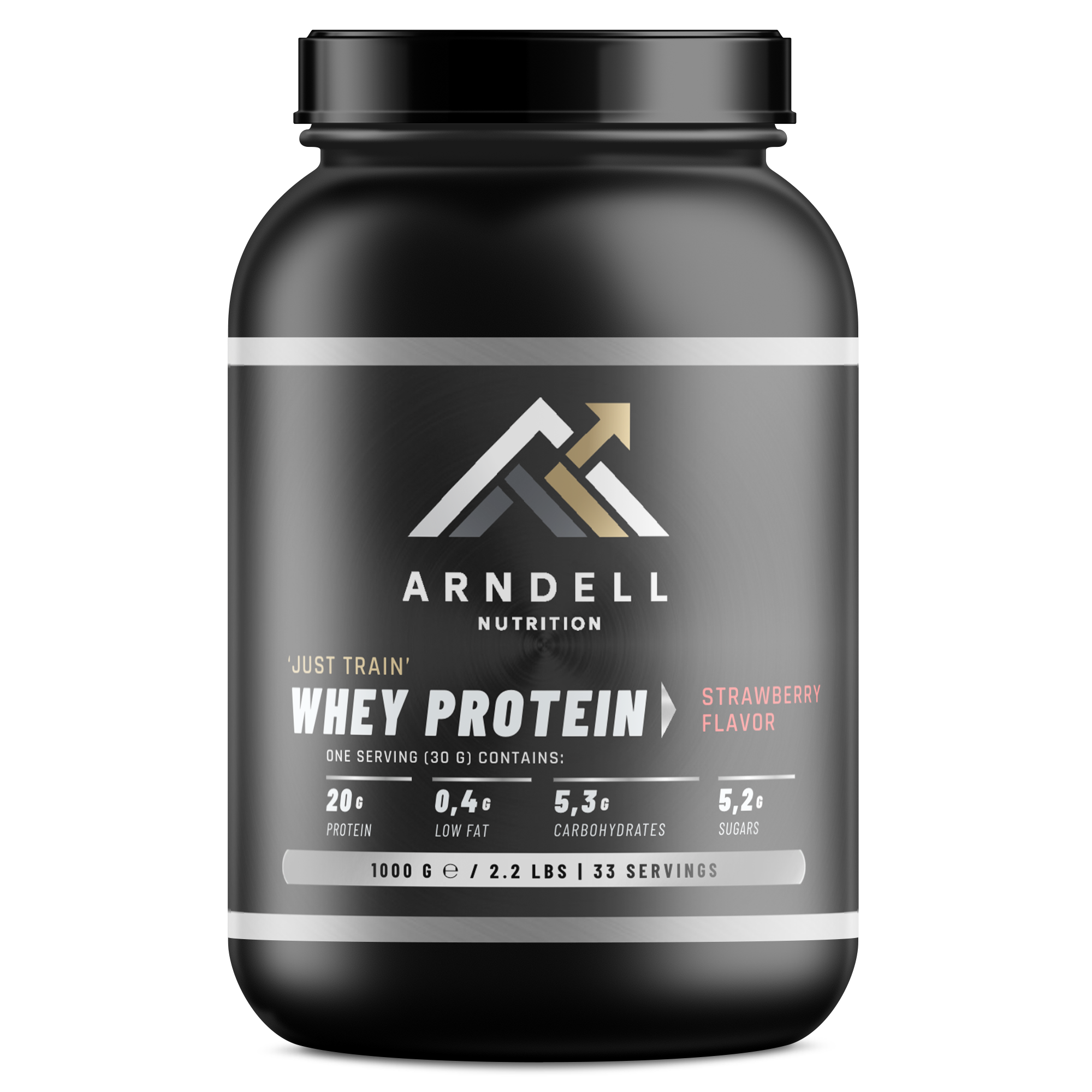 Whey Protein Strawberry – 1 kg | 20g Eiwit per Serving