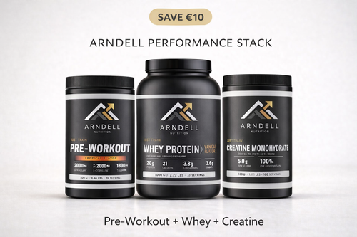 Arndell Performance Stack – Pre-Workout + Whey + Creatine | Save €10
