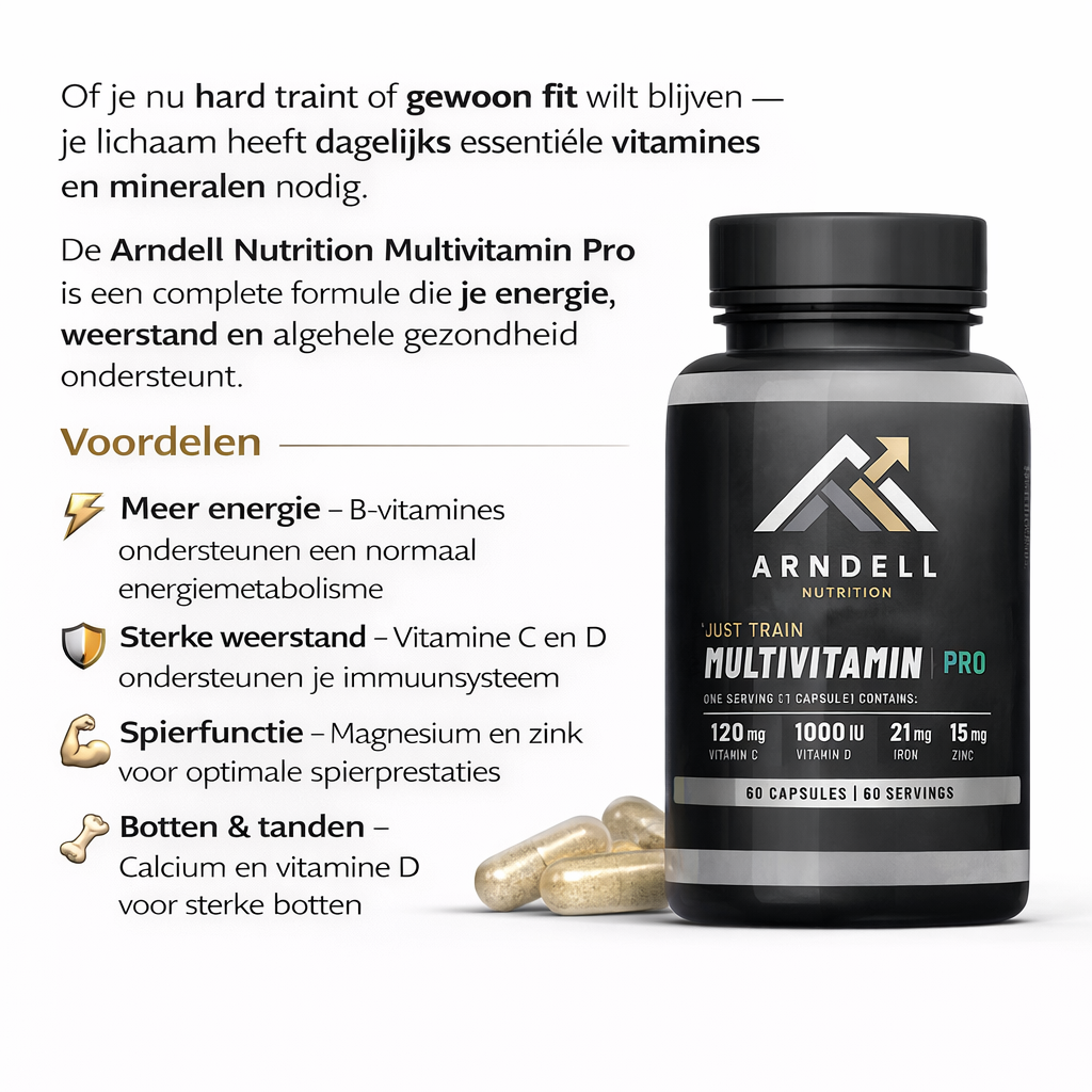 Multivitamin Pro – 60 capsules | Energie, Weerstand & Gezondheid